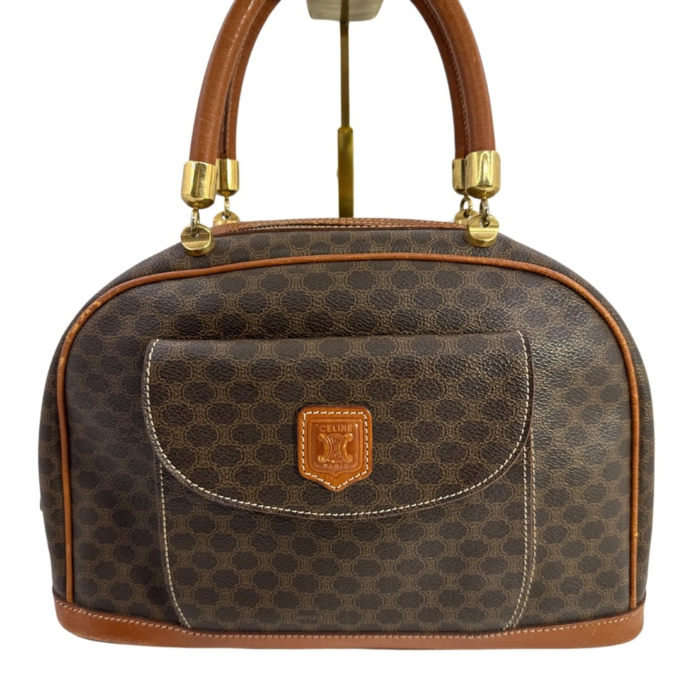 Celine Brown and Tan Satchel